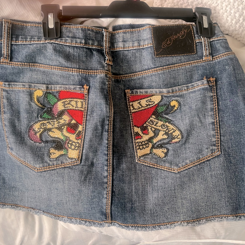 Ed Hardy Jean Skirt